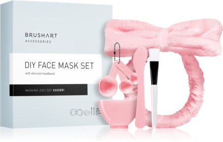 BrushArt Accessories DIY Face mask set with skincare headband Komplekts ādas kopšanai