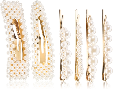 BrushArt Hair Pearly Waves Heatless Curl & Clip set hair curling kit