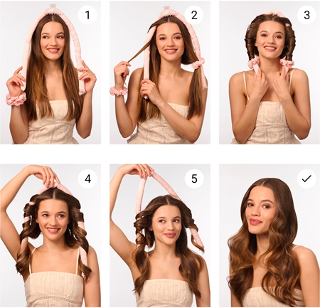 BrushArt Hair Heatless hair curling set krulset