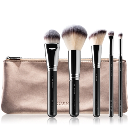 BrushArt Professional Eye & Face Brush set børstesæt med pose til kvinder