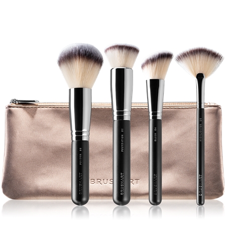 BrushArt Professional Face Brush set Σετ βουρτσών με τσαντάκι  για γυναίκες