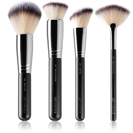 BrushArt Professional Face Brush set Σετ βουρτσών με τσαντάκι  για γυναίκες