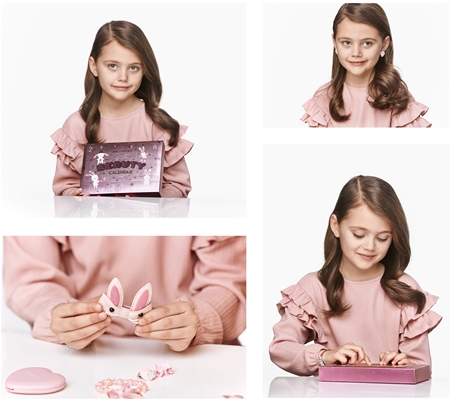 BrushArt KIDS Beauty Calendar Advent Calendar Pink for children