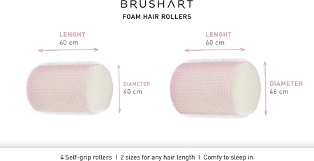 BrushArt Hair Foam hair rollers wałki samoprzyczepne