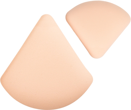 Brushworks Triangular Powder Puff Duo applicatore in spugna per fondotinta