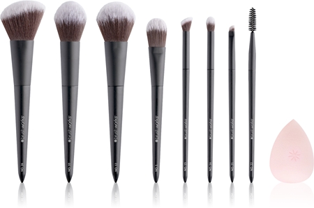 Brushworks Luxe Blend Brush & Sponge Set ensemble visage