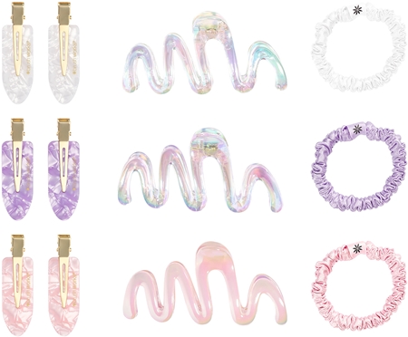 Brushworks Complete Everyday Hair Clip & Scrunchie Set Presentförpackning för hår