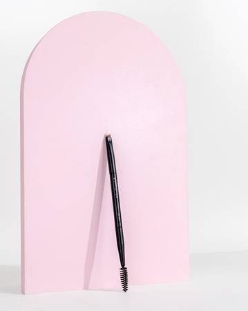 Brushworks Double Ended Brow Brush And Spoolie kétoldalas szemöldökecset
