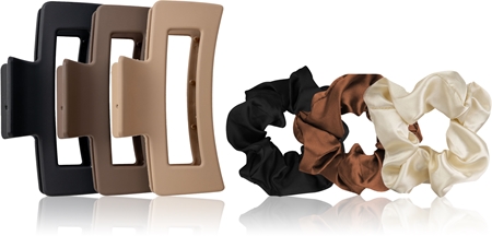 Brushworks Natural Hair Clip & Scrunchie Set Gift Set for hair