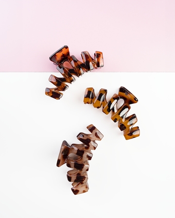 Brushworks Tortoiseshell Claw Clips skřipce na vlasy