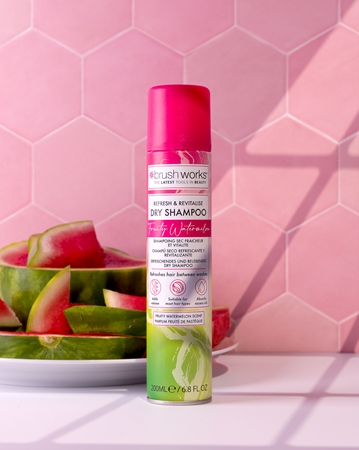 Brushworks Refresh & Revitalise Watermelon Dry Shampoo shampoing sec