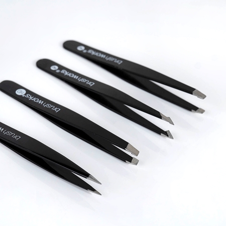 Brushworks The Complete pincetų rinkinys antakiams