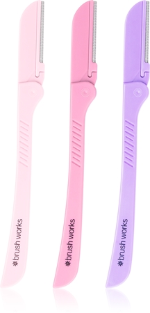 Brushworks Precision Eyebrow Razors Mixed razor for eyebrows