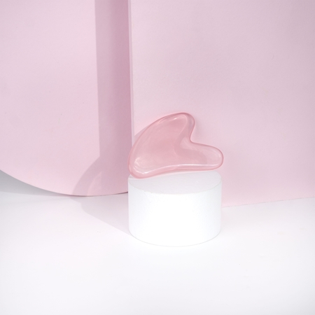 Brushworks Resin Rose Roller & Gua Sha kit soins visage