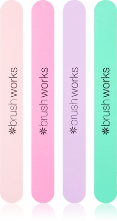Brushworks Nail Files Pastel sada pilníků na nehty