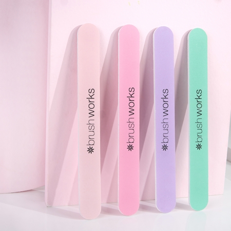 Brushworks Nail Files Pastel sada pilníků na nehty