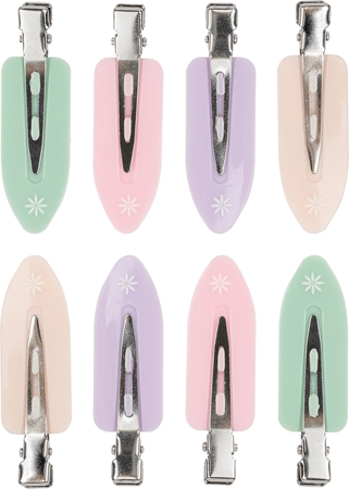 Brushworks No Crease Clips pasadores para cabello Pastel