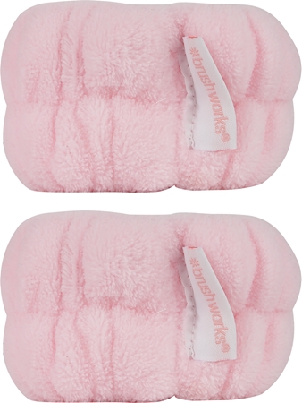 Brushworks Microfibre Wrist Wash Bands náramky proti stékající vodě při mytí obličeje