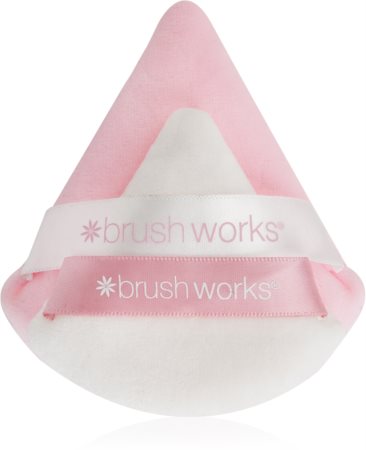 Brushworks Triangular Powder Puff Duo πον-πον