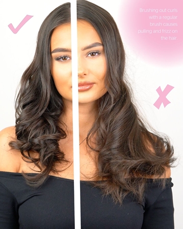 Brushworks Smoothing Curl Comb kefe a hullámos és göndör hajra