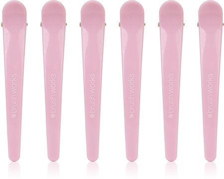 Brushworks Sectioning Clips – Packung Mit 6 Haarteilungs-Klammern, Ideal Zum Stylen, Vegan