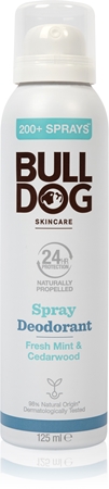 Bulldog Fresh Mint&Cedarwood Spray Deodorant deodorant ve spreji bez obsahu hliníku