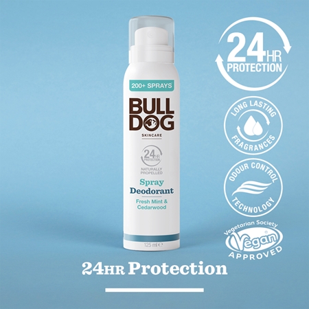 Bulldog Fresh Mint&Cedarwood Spray Deodorant deodorant ve spreji bez obsahu hliníku