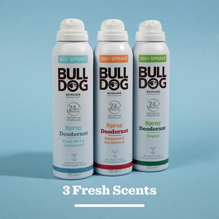 Bulldog Fresh Mint&Cedarwood Spray Deodorant deodorant ve spreji bez obsahu hliníku