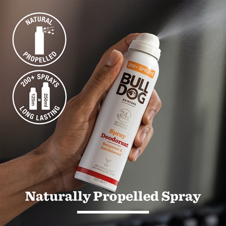 Bulldog Bergamot &Sandalwood Spray Deodorant deodorante spray senza alluminio