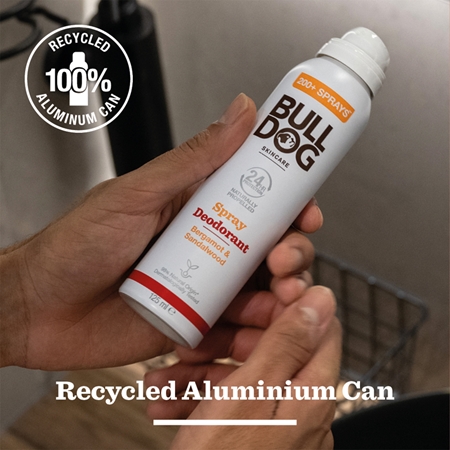 Bulldog Bergamot &Sandalwood Spray Deodorant deodorante spray senza alluminio