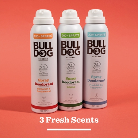 Bulldog Bergamot &Sandalwood Spray Deodorant deodorante spray senza alluminio