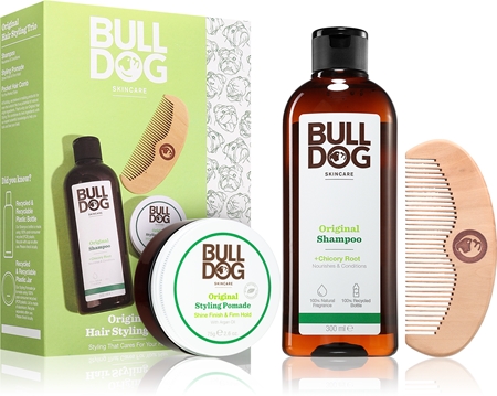 Bulldog Original Hair Styling Trio dovanų rinkinys vyrams