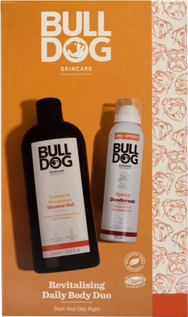 Bulldog Lemon & Bergamot Revitalising Body Care Duo lahjasetti vartalolle miehille