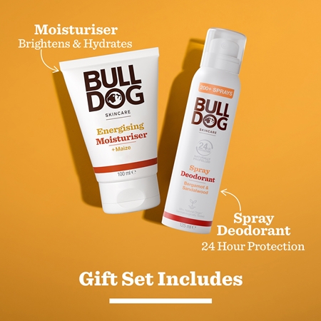 Bulldog Energising Duo Gift Set for body and face