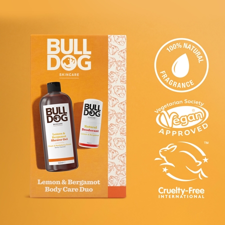 Bulldog Lemon & Bergamot Body Care Duo ajándékszett testre