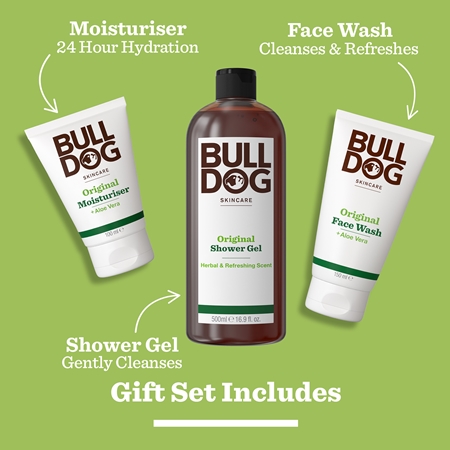 Bulldog Original Grooming Kit Gift Set for body and face