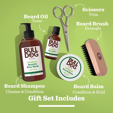 Bulldog Beard Care Collection Gavesæt til mænd