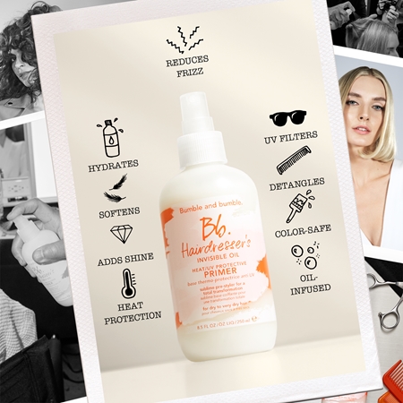 Bumble and bumble Hairdresser's Invisible Oil Heat/UV Protective Primer prep spray pour des cheveux parfaits