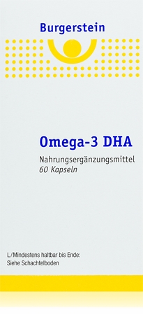 Burgerstein Omega-3 DHA Kapseln mit essenziellen Fettsäuren