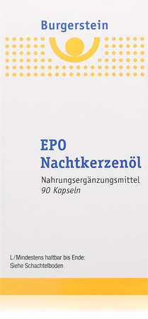 Burgerstein EPO Nachtkerzenöl Kapseln für schöne Haare, Haut und Nägel