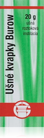 Burow Burow Ušné kvapky podpůrný přípravek při akutním zánětu středního ucha