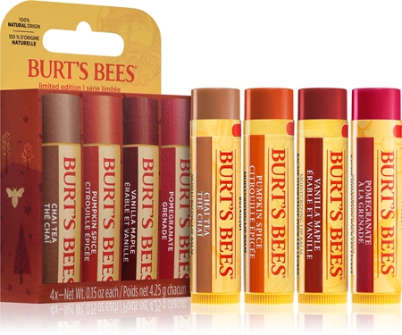 Burt’s Bees Fall Four Pack coffret cadeau lèvres