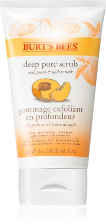 Burt’s Bees Peach & Willow Bark peeling de limpeza profunda