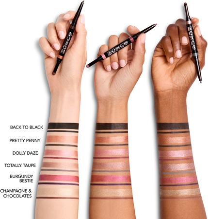 Buxom FLIP SIDE DUAL-ENDED EYELINER & SHADOW Cream Eyeshadow and Eyeliner in a pencil