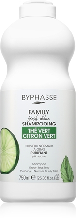 BYPHASSE Lime & Green υπερ καταπραϋντικό σαμπουάν για κανονικά εως λιπαρά μαλλιά και ευαίσθητο δέρμα της κεφαλής