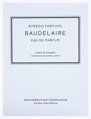 BYREDO Baudelaire Eau de Parfum for Men 3 x 12 ml (3x Refill with Vaporiser)