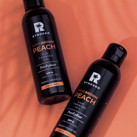 BYROKKO Shine Brown Peach Protective Tan-Enhancing Oil SPF 6