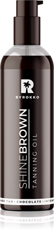 BYROKKO Shine Brown Tanning Oil készítmény a napbarnítottság felgyorsítására és meghosszabbítására