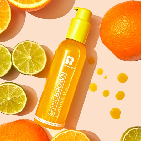 BYROKKO Shine Brown Tanning Oil Face & Body Tan Accelerator