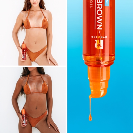 BYROKKO Shine Brown Beta Carotene olej na opalování